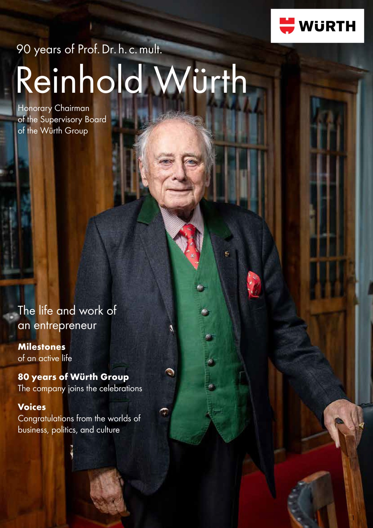 Sonderveröffentlichung zum 90. Geburtstag von Reinhold Würth